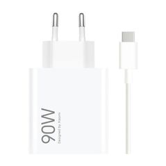 Φορτιστής Ταξιδίου Ταχείας Φόρτισης Xiaomi HyperCharge Combo με Έξοδο USB A 90W & Καλώδιο USB C 1m Λευκό 6932554435943 6932554435943 έως και 12 άτοκες δόσεις