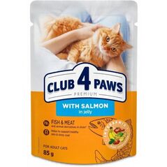 CLUB4Ł ΚΟΤ sasz.85g ΣΟΛΟΜΟΣ σε ζελέ     /24