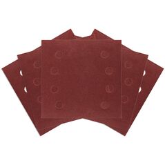 Papiery ścierne na rzep, kwadrat 113 x 113 mm, P120, 5 szt., z 8 otworami do 04-623