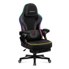 Fotel gamingowy Huzaro Force 4.6 RGB Black Mesh