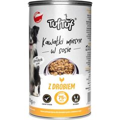 BULT Karma mokra dla psa TUF TUF kawałki mięsne z drobiem 1,25 kg