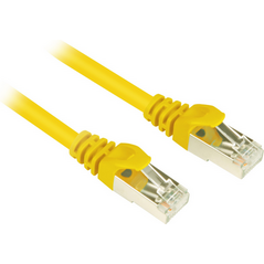 Sharkoon CAT 6 Patchcord SFTP Żółty 1M (4044951014774)