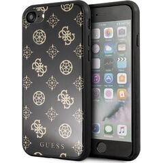 Guess Guess GUHCI8TGGPBK iPhone 7/8 czarny /black hard case Peony G Double Layer Glitter uniwersalny