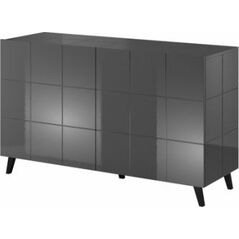Cama Meble Komoda 2D REJA grafit połysk/ grafit połysk