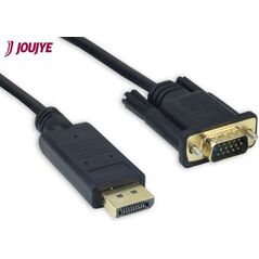 Adapter AV JouJye AVC 125 DisplayPort - VGA 1.8m Czarny (A 1529)
