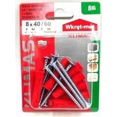 Wkręt-met łącznik uniwersalny z wkrętem Pz 8/50x60