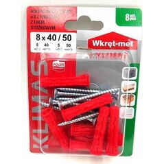 Wkręt-met łącznik uniwersalny z wkrętem Pz 8/40x50