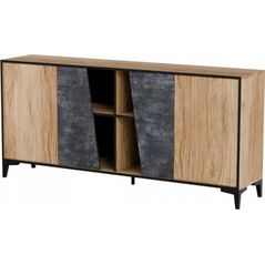 Cama Meble Komoda 4D OVO 180x38xH83 dąb/beton