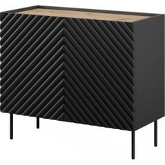 Cama Meble ML Komoda 2D ONDA 98x45x85 czarny