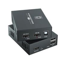 LevelOne HDMI over Cat.5/6 Extender kit 4K, 100m  schwarz
