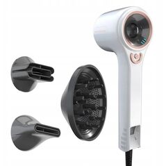 Σετ Πιστολάκι Μαλλιών INVICTUS Hair D7 4 τεμαχίων, 1600 W, λευκό