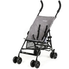 Vežimėlis-skėtukas BabyTrold Speed, grey