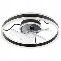 Lamkur Apollo 49915 ανεμιστήρας οροφής φωτιστικό 1x38W LED 3000K 4000 lm μαύρο