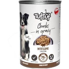 Tuf Tuf Puszka kawałki mięsne z dziczyzną dla psa 1250g