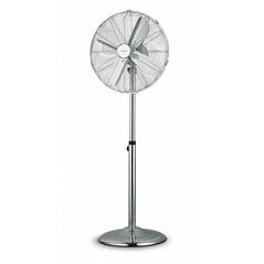 Orava SF-200 X stojanový kovový ventilátor, 3 stupně rychlosti, automatické otáčení, stříbrná