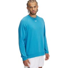 Bluza bez kaptura Under Armour Rival Fleece Crew - ether blue/white