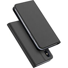 Dux Ducis Etui skin leather iPhone X/XS szare