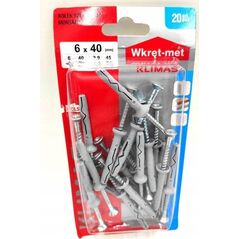 Wkręt-met BLISTER KOŁ.DO SZYBK MONTAŻU 6X40 kod:BS