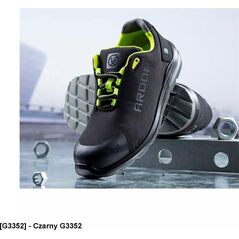 Ardon SOFTEX S1P G33 - lekkie półbuty ochronne w sportowym stylu podnosek - Czarno-żółty G3352 45