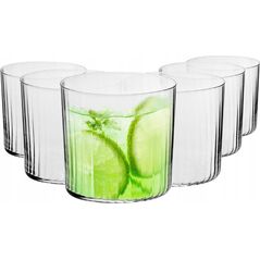 Krosno Szklanki z optykiem Mixology 350ml DRINK KPL 6 szt