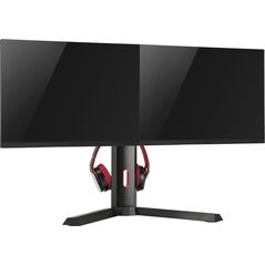Varr Stojak biurkowy na 2 monitory 17" - 27" (VDSGM)