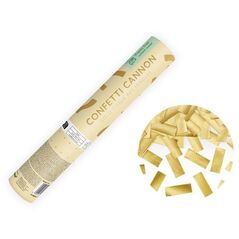 Tuba z konfetti złoty 20cm