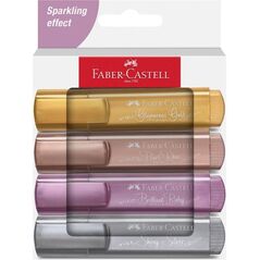 Zakreślacz metaliczny 4 kolory FABER CASTELL
