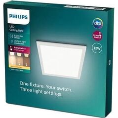 Lampa sufitowa Signify Philips Touch SceneSwitch Deckenleuchte quadratisch 12W weiß