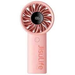 Mini wentylator Jisulife Handheld Fan Life4 5000mAh przenośny wiatraczek USB - różowy