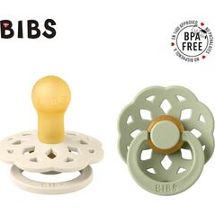 Bibs BIBS BOHEME 2-PACK IVORY & SAGE M Smoczek Uspokajający kauczuk Hevea