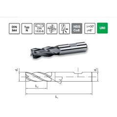 Φανάρι FREZ TRZPIENIOWY NFPA FI 10,0 22/72 Z4 HB10 HSSE DIN 844