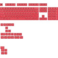 Glorious GPBT Basics Keycaps, ANSI Layout (US), PBT, Dye-Sub - Revive Red