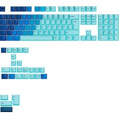 Glorious Glorious GPBT Gradient Keycaps, ISO Layout (DE), PBT, Dye-Sub - Ocean