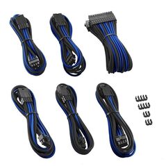 CableMod RT-Series PRO ModMesh 12VHPWR to 3x PCI-e Kabel for ASUS/Seasonic - 60cm, black/blue