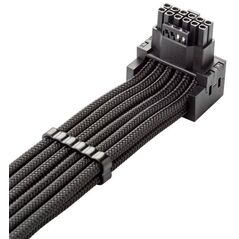 CableMod Universal Pro ModMesh 16-Pin zu 16-Pin-Kabel, 90 Anschluss, Sleeved, StealthSense - schwarz, 60 cm, Var. A