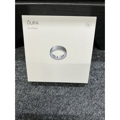 Έξυπνο δαχτυλίδι Oura Ring 4, Βουρτσισμένο Ασήμι, μέγεθος 14