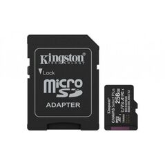 Κάρτα Kingston MicroSDXC 256GB Canvas Select Plus, U1, V10, A1, SD Προσαρμογέας