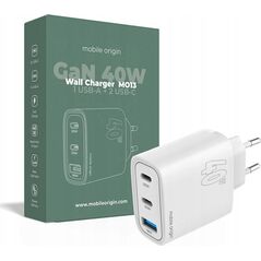 Φορτιστής MOBILE ORIGIN MO13 1x USB-A 2x USB-C 3 A (FRL-GAN40W-MO13)