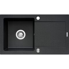 Zlewozmywak Pyramis Zlewozmywak granitowy Pyramis MI 76X44 1B1D Czarny 70001201