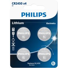 Philips PHILIPS knapcellebatteri lithium CR2450 4-pak - 2292445