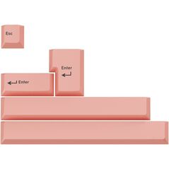GMK Additional Kit, ABS-Keycaps, Double-Shot, Erweiterungsset fr ISO & ANSI  pastell pink