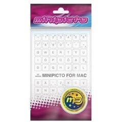 Αυτοκόλλητο πληκτρολογίου Minipicto EST KB-MAC-EE01-WHT, λευκό/γκρι