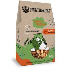 Paka Zwierzaka Przysmak liofilizowany Samo Mięsko KREWETKI 70g