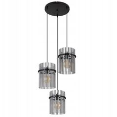 Pendant lamp GLOBO GORLEY, 3xE27, 60W, 230V, metal, black color, o47x140cm