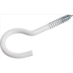 BENDED HOOK 50X3,3X18X13 WHITE/ 4PCS