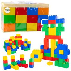 Zestaw Duże Klocki Konstrukcyjne W Torbie Kolorowe 28,5x9x9 cm 12el.
