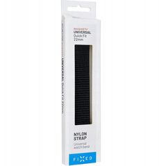 Fixed | Sporty Strap for Garmin QuickFit 22mm | 160-210 mm | Juodas | Nylon
