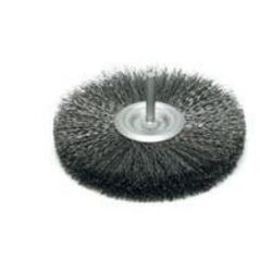 SZCZOTEX Szczotka druciana tarczowa 120m z trzpieniem 6mm