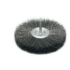 SZCZOTEX Szczotka druciana tarczowa 100m z trzpieniem 6mm