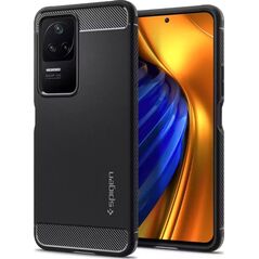 Spigen Etui Spigen Rugged Armor POCO F4 Μαύρο Ματ